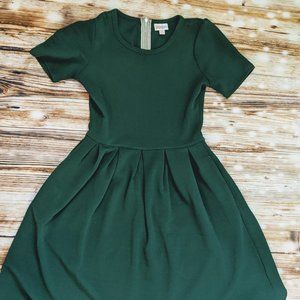 Green Fit and Flare Dress
